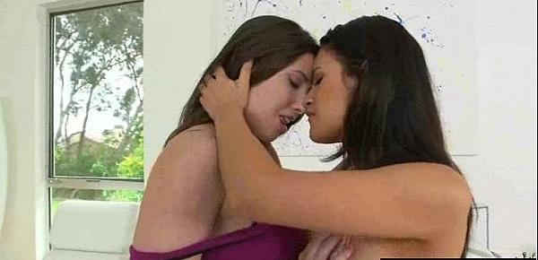  Sexy Hot Lesbians (Casey Calvert & Vanessa Veracruz) In Love Sex Action mov-09